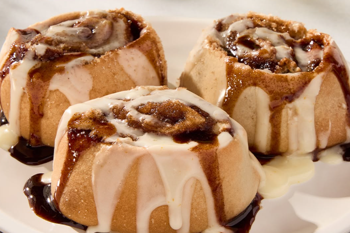 cinnamon rolls on a plate